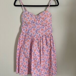 No Boundaries Floral Dress - Pink and Purple